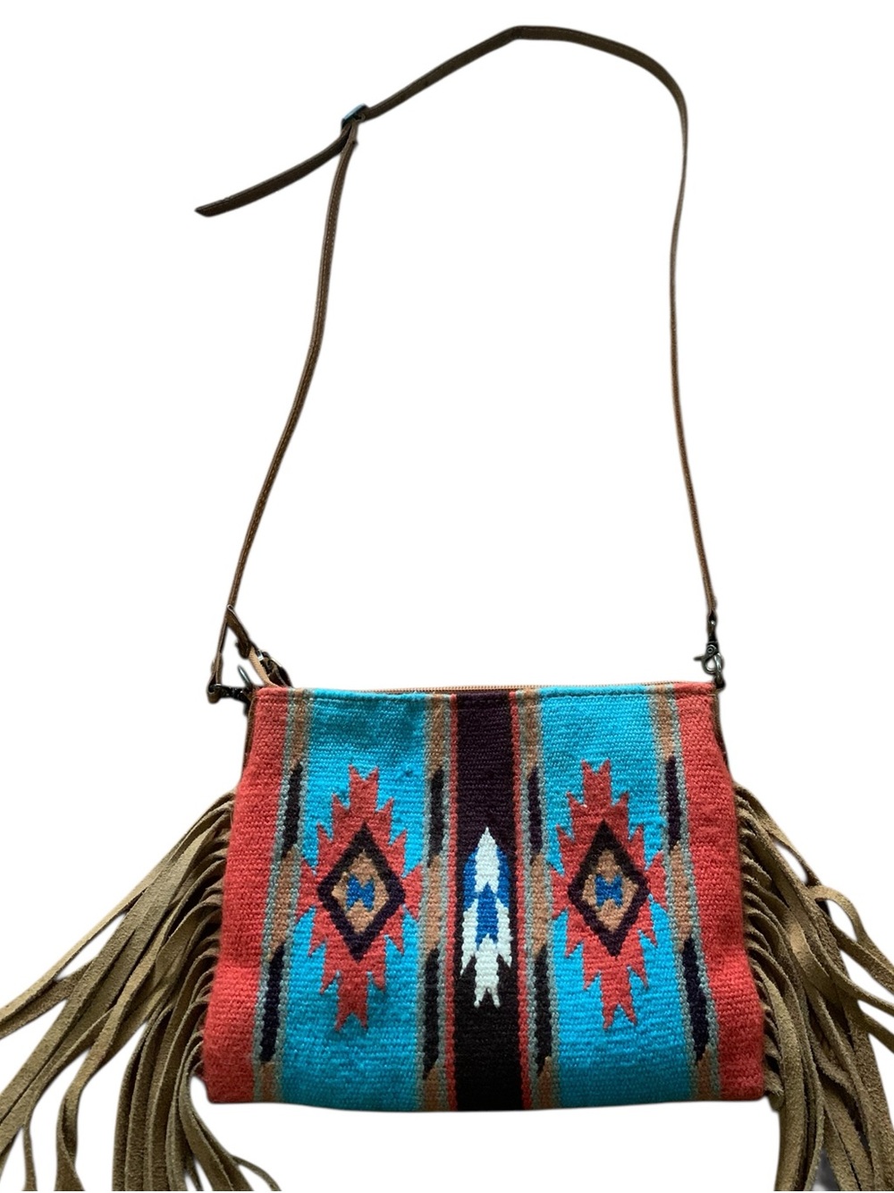 American Darling Western Saddle Blanket Bag ~ Multi Blue